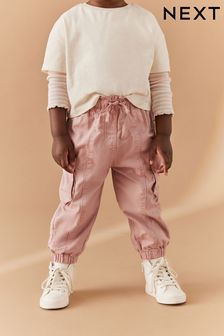 Pink Embroidered Cargo Trousers (3mths-7yrs)