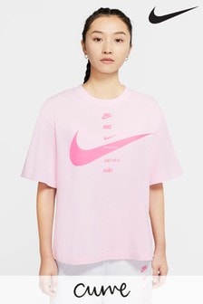 pink nike swoosh shirt