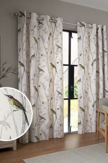 Finished curtain \u00d6sengardine Voile Pink Grey pattern 135 x 260 cm