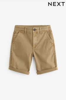 Tan Brown Washed Chinos Shorts (12mths-16yrs)