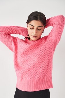 pink jumper womens