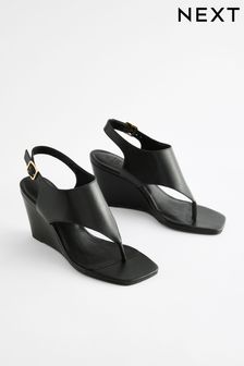 Wedge Footwear Women Black Sandals Next