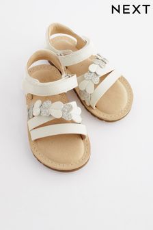 White Heart Sandals