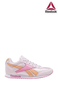 pink and white reebok