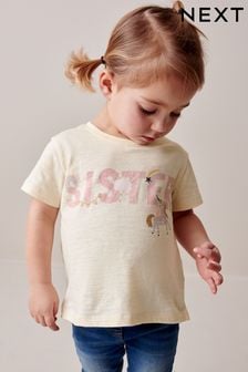 Ecru Sister T-Shirt (3mths-7yrs)