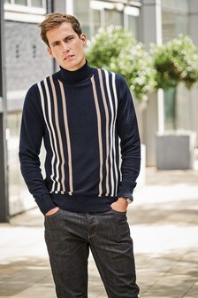 next mens turtle neck jumper