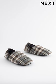 Stone Natural Padded Closed Back Slippers