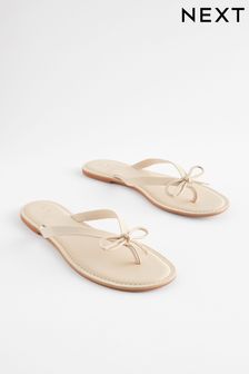 Next white flip flops sales