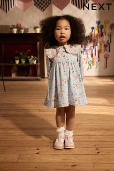 Blue Cath Kidston Collared 100% Cotton Dress (3mths-7yrs)