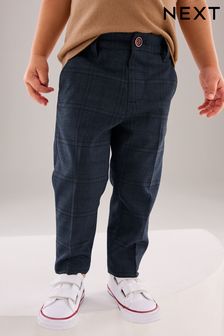 Navy Formal Check Trousers (3mths-7yrs)