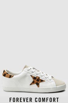 next leopard print trainers