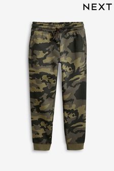 Green Camouflage Cuffed Joggers (3-16yrs)