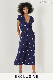next polka dot jumpsuit