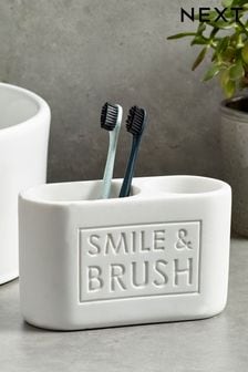 White White Smile & Brush Toothbrush Tidy