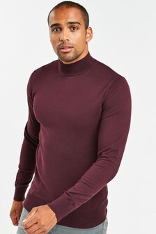 next mens turtle neck jumper