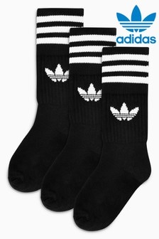 boys black adidas socks