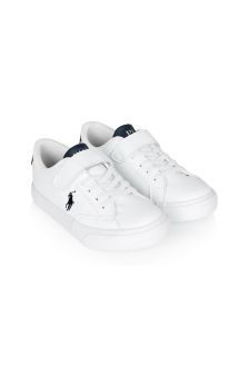 حذاء رياضي أبيض للأولاد Theron من Ralph Lauren Kids 