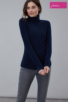 thick black roll neck jumper