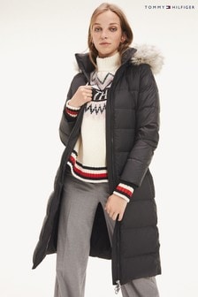 tommy hilfiger longline down jacket