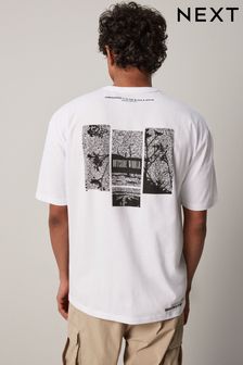 White Back Print T-Shirt