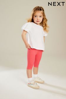 Bright Pink Cropped Leggings (3mths-7yrs)