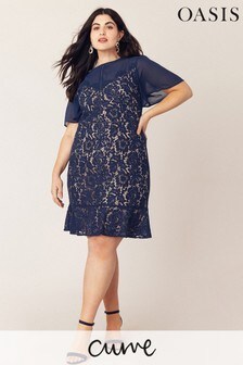 oasis lace top bloom skater dress