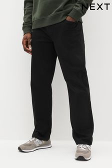 Solid Black Classic Stretch Jeans