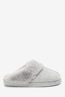 next grey mule slippers