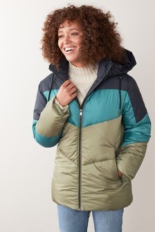 next colour block jacket