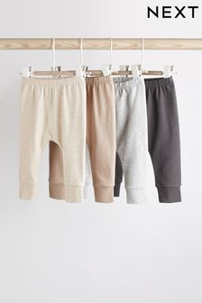 Neutral Baby Leggings 4 Pack (0mths-2yrs)