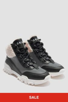 حذاء رياضي أسود للبنات من DKNY