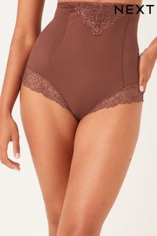 Chocolate Brown Firm Tummy Control Shaping Briefs