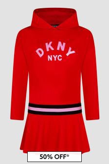 فستان أحمر من DKNY
