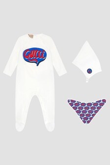 GUCCI Kids Baby Boys Multicoloured Sleepsuit Gift Set