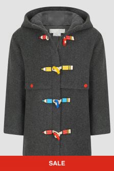 معطف رمادي للأطفال من Stella McCartney