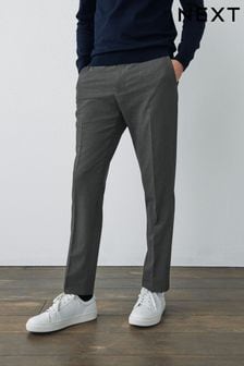Grey Motionflex Stretch Suit Trousers