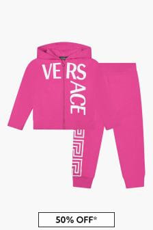 Versace Girls Pink Tracksuit