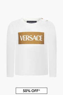 Versace Baby Girls White T-Shirt