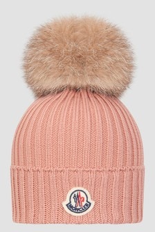 Moncler Enfant Girls Pink Hat