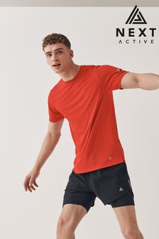 Red Training Next Active Gym Tops & T-Shirts