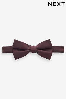 Burgundy Red Textured Bow Tie