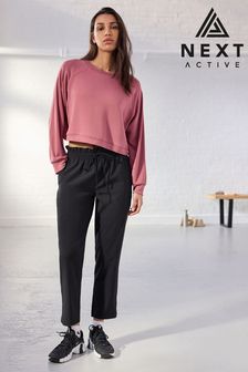 Black Active Walking Trousers