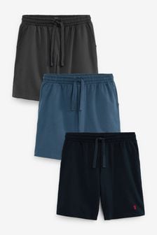Navy Blue/Dark Grey/Blue Lightweight Shorts 3 Pack
