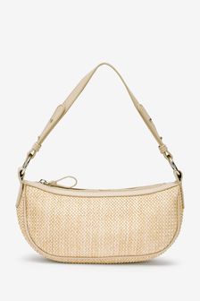 Natural Weave Texture Shoulder Bag