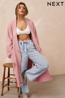 Pink Waffle Dressing Gown