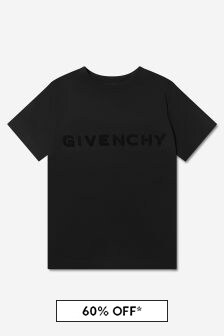 Givenchy Kids Boys Jersey Logo T-Shirt in Black