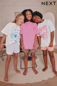 Blue/Pink Pyjamas 3 Pack (3-16yrs)