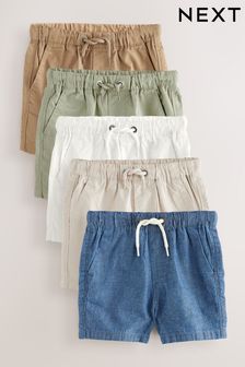 Minerals Pull On Shorts 5 Pack (3mths-7yrs)