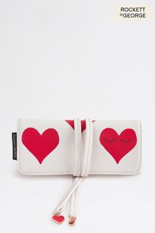 Ecru Hearts Rockett St George Jewellery Case Bag