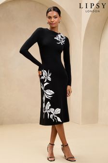 Next black and white dress clearance